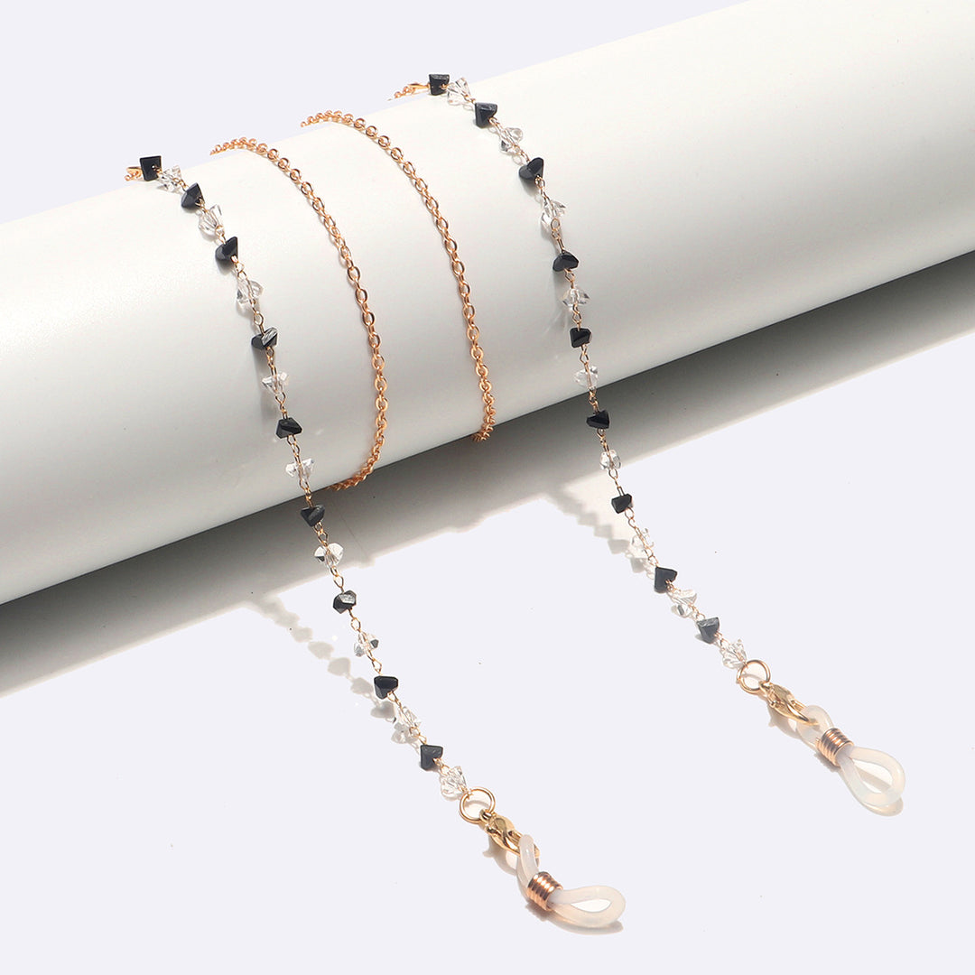 Fashionable Heart-Shaped Beaded Eyewear Chain Stornfield