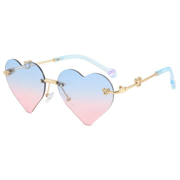 Women's Heart-Shaped Sunglasses with Mirrored Lenses Stornfield