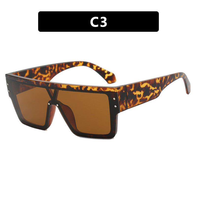 Women futuristic oversized sunglasses with clear lenses Stornfield