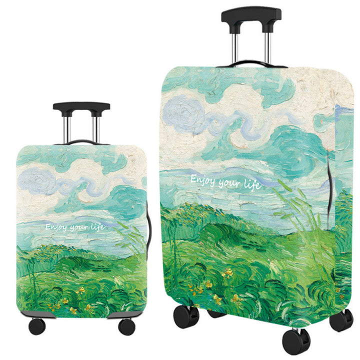 Ladies hard-shell suitcase with playful dog motif Stornfield
