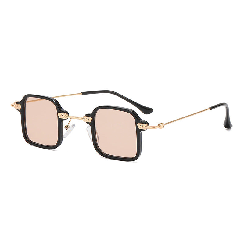 Ladies square fashion sunglasses with stylish metal frame Stornfield