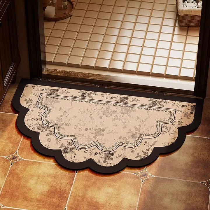 Decorative Scalloped Edge Entrance Mat