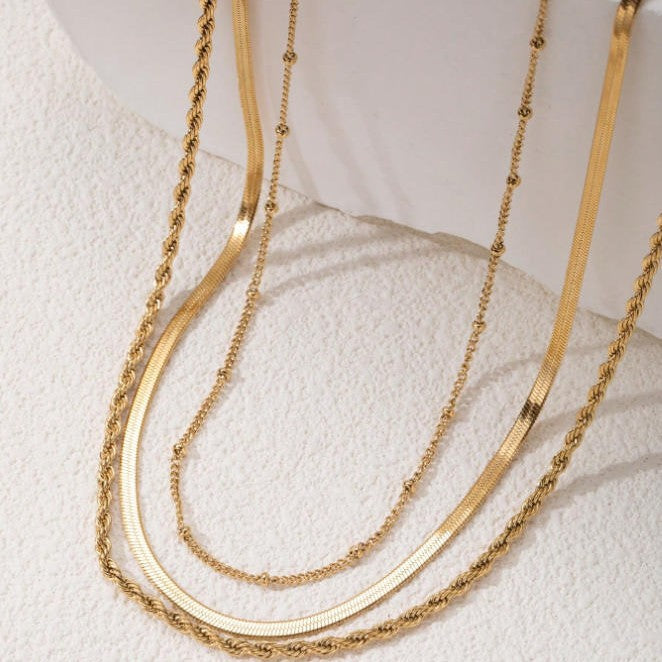 Layered Gold Chain Necklace Stornfield