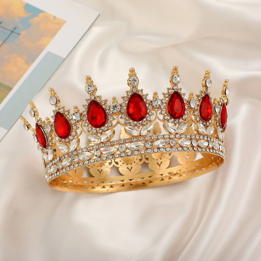 Ladies Luxurious Festive Crown with Shining Gemstones Stornfield