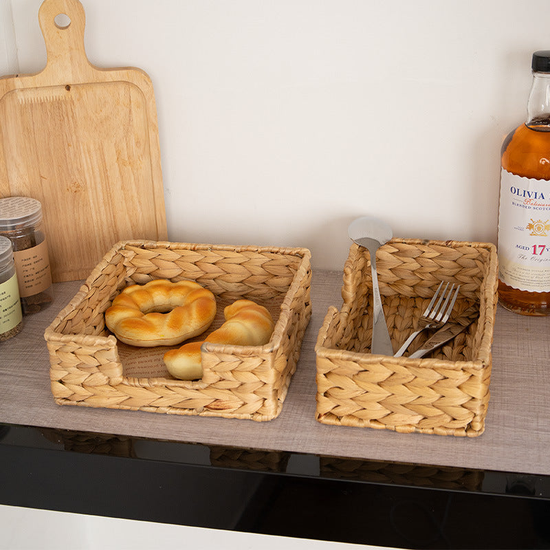 Handcrafted Natural Wicker Organizer Stornfield