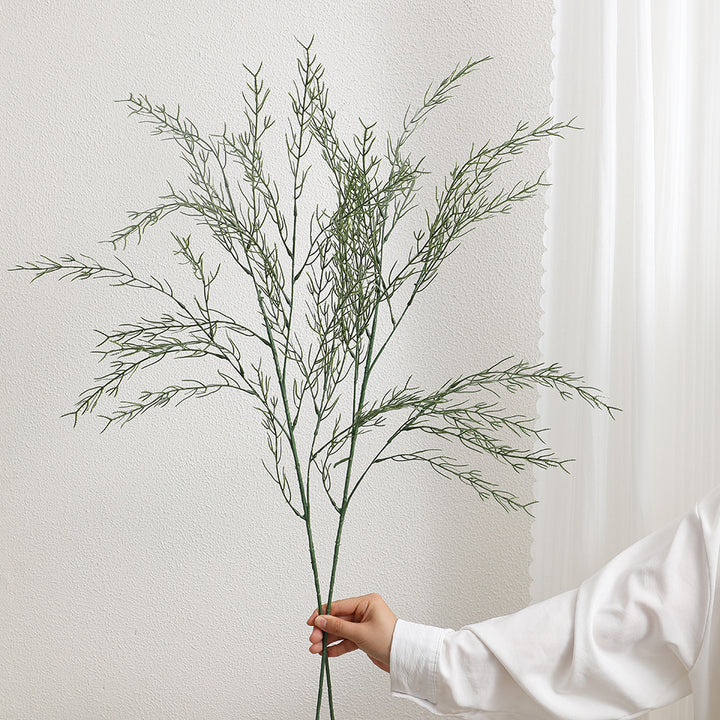 Decorative art branch with fine leaves