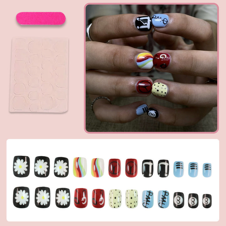 Nail set with creative and colorful designs Stornfield