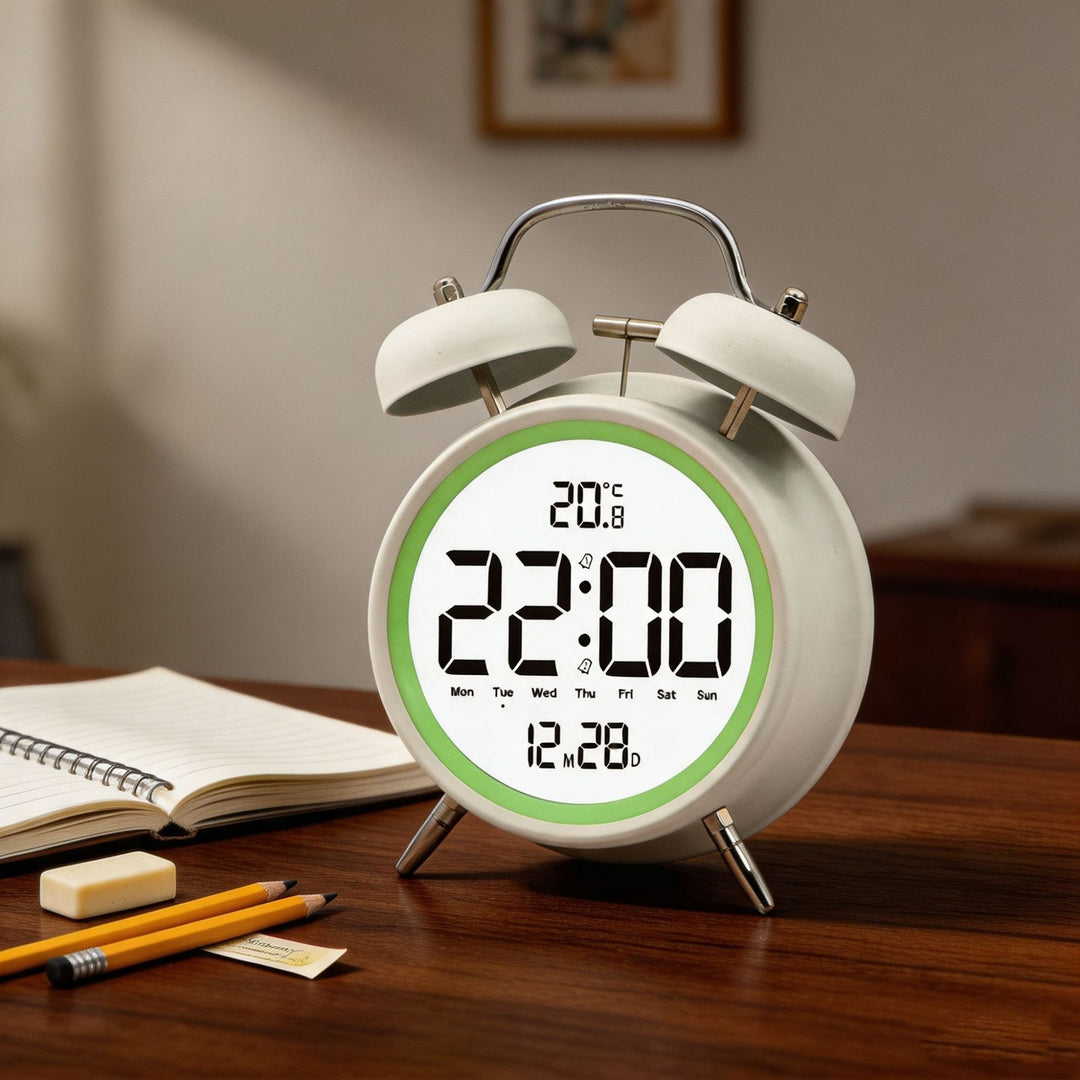 Digital alarm clock with large LED digits and temperature sensor Stornfield