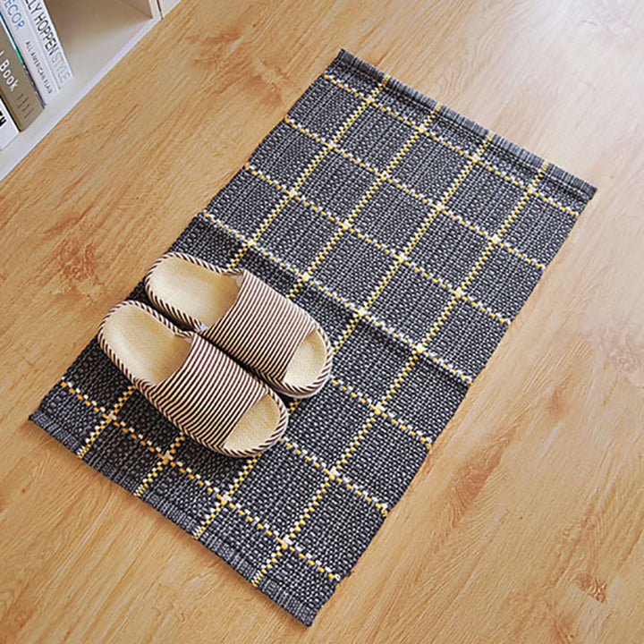 Woven placemat made of cotton in buffalo check with fine structured surface Stornfield