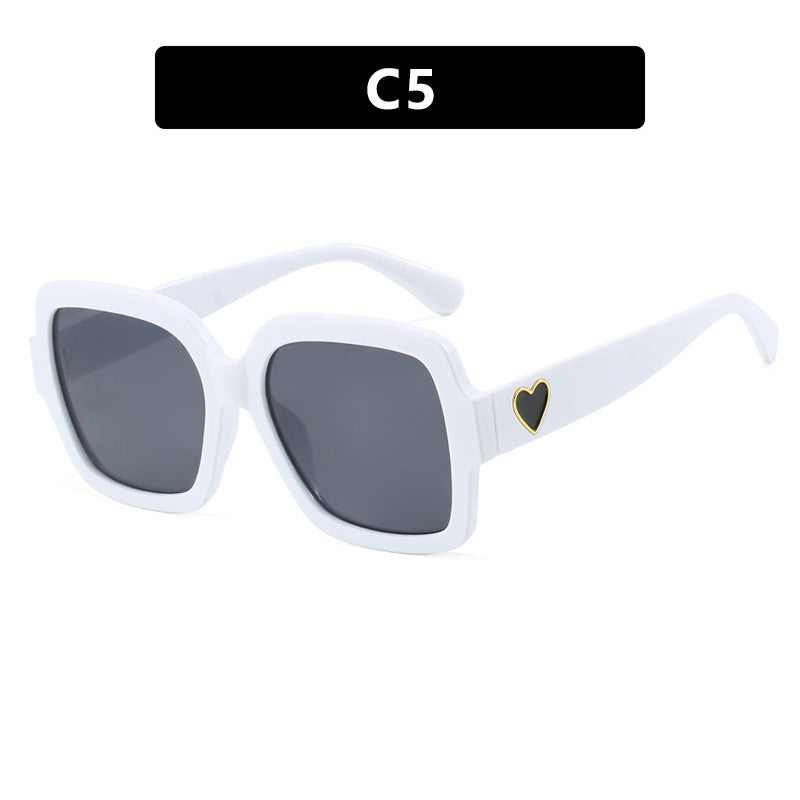 Women's square sunglasses with playful heart detail Stornfield