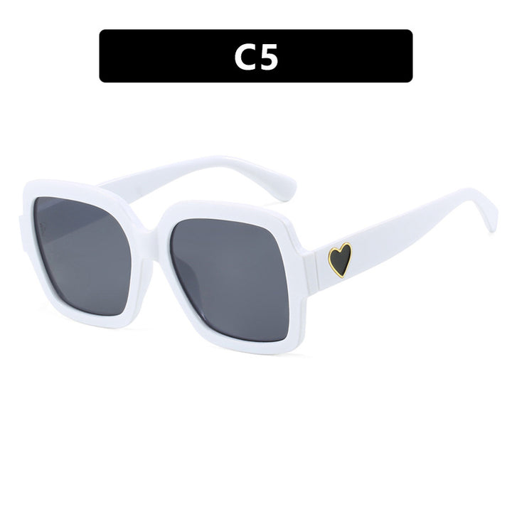 Women's square sunglasses with playful heart detail Stornfield