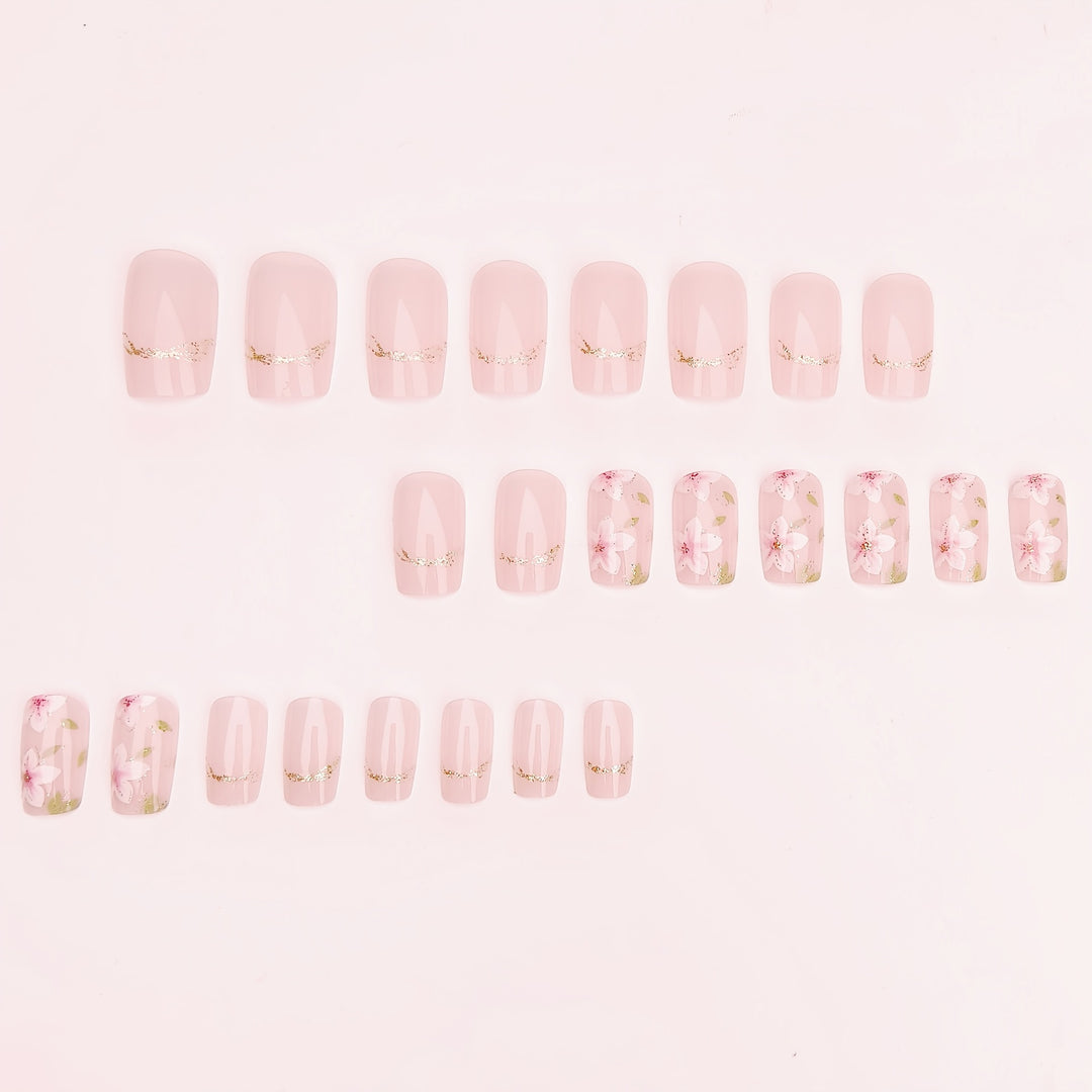 Artificial nails with delicate floral accents Stornfield