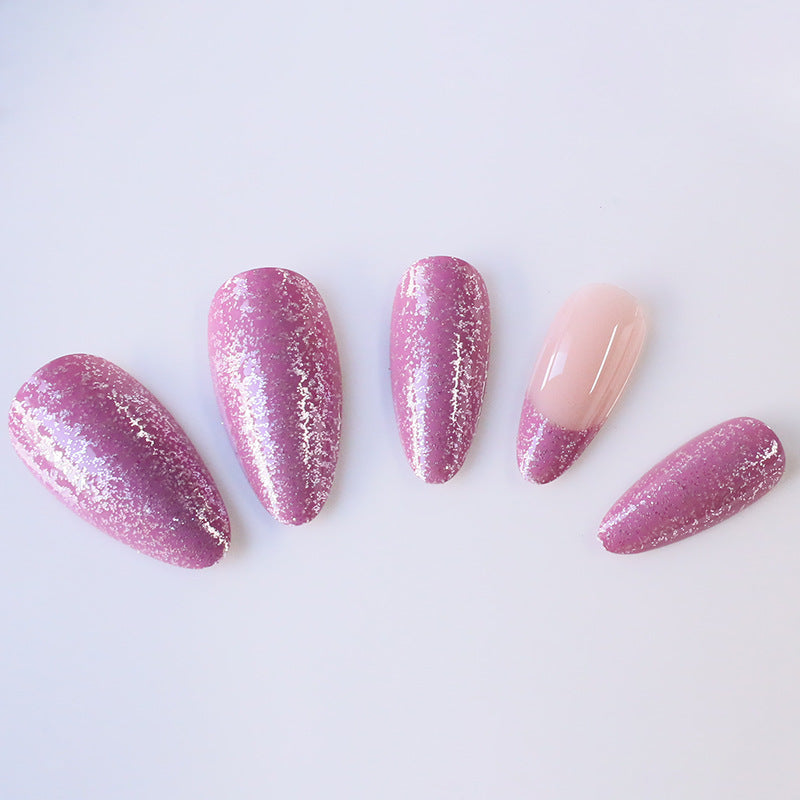 Floral Glitter Nail Art Extensions Stornfield