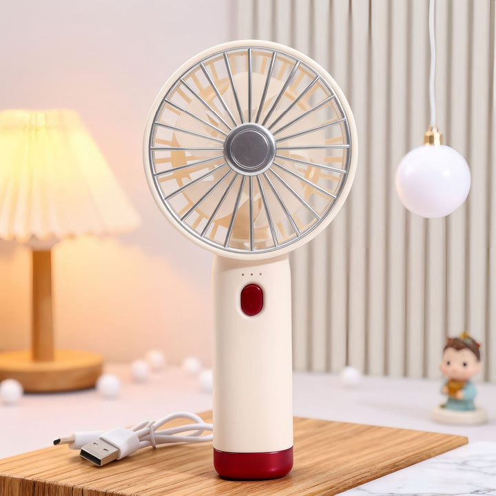 Ladies Portable Hand Fan with USB Connection and Ergonomic Design Stornfield