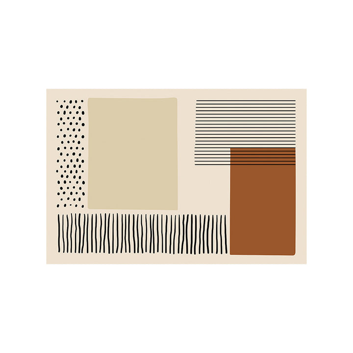 Abstract Geometric Design Bath Mat Stornfield