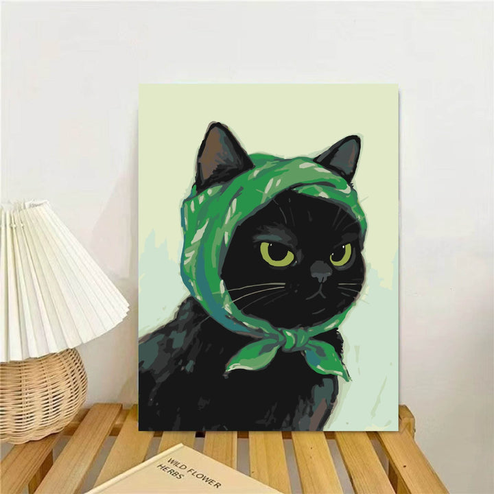 Cat-Themed Illustrated Wall Art Print Stornfield