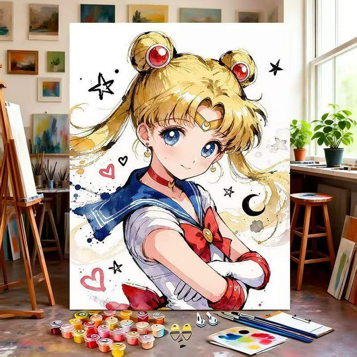 Illustrated Character Canvas Art Print Stornfield