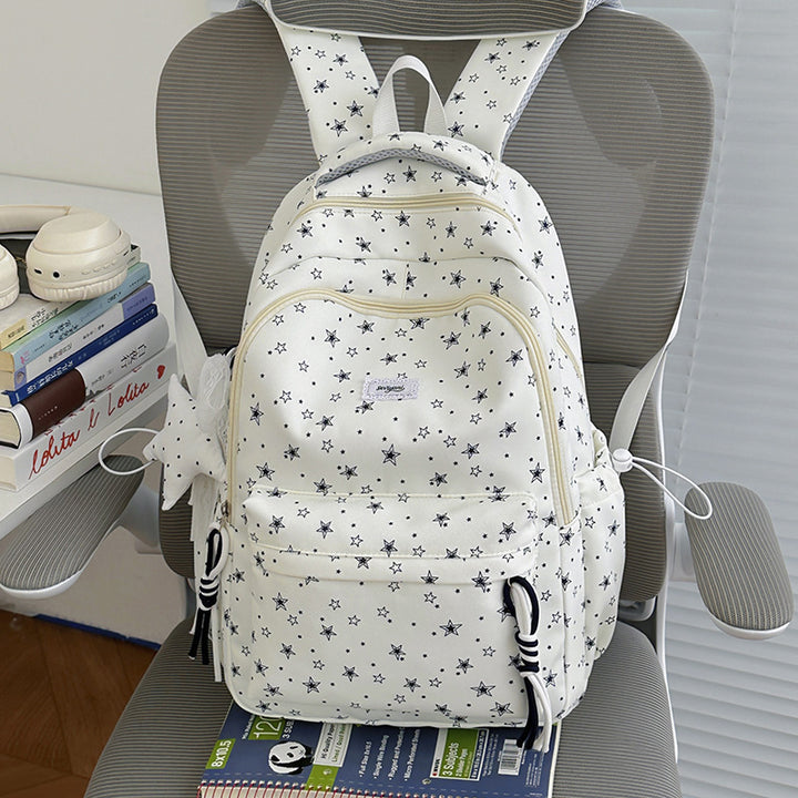 Fun Star-Embellished Student Backpack Stornfield