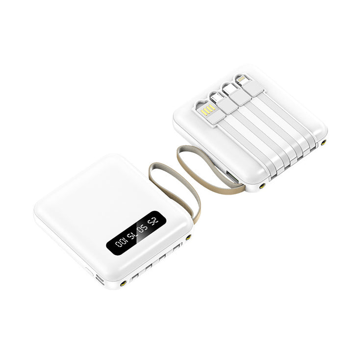 Multifunctional power bank with integrated charging cable Stornfield