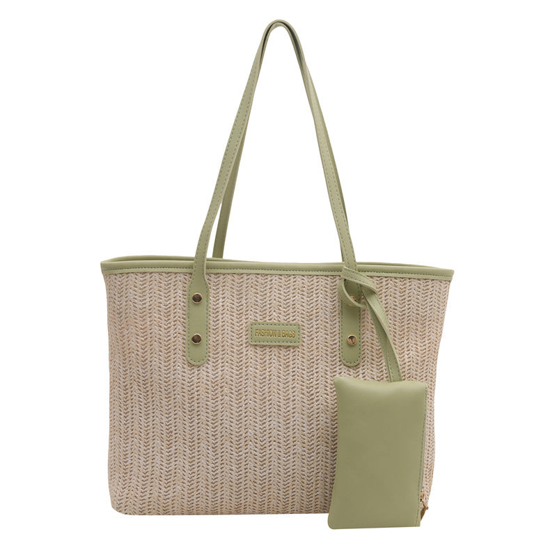 Casual Woven Beach Tote