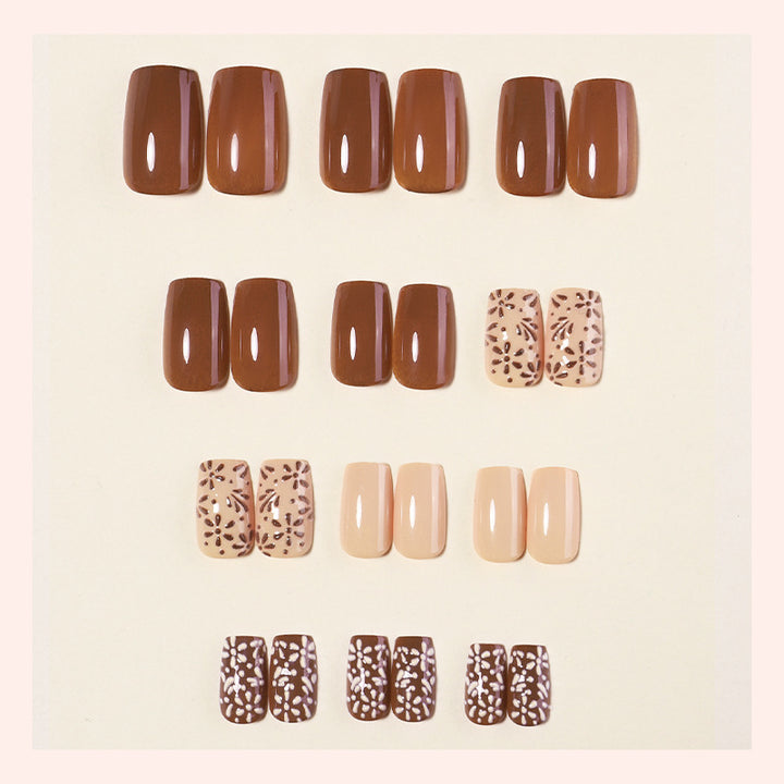 Acrylic nail set with modern designs Stornfield