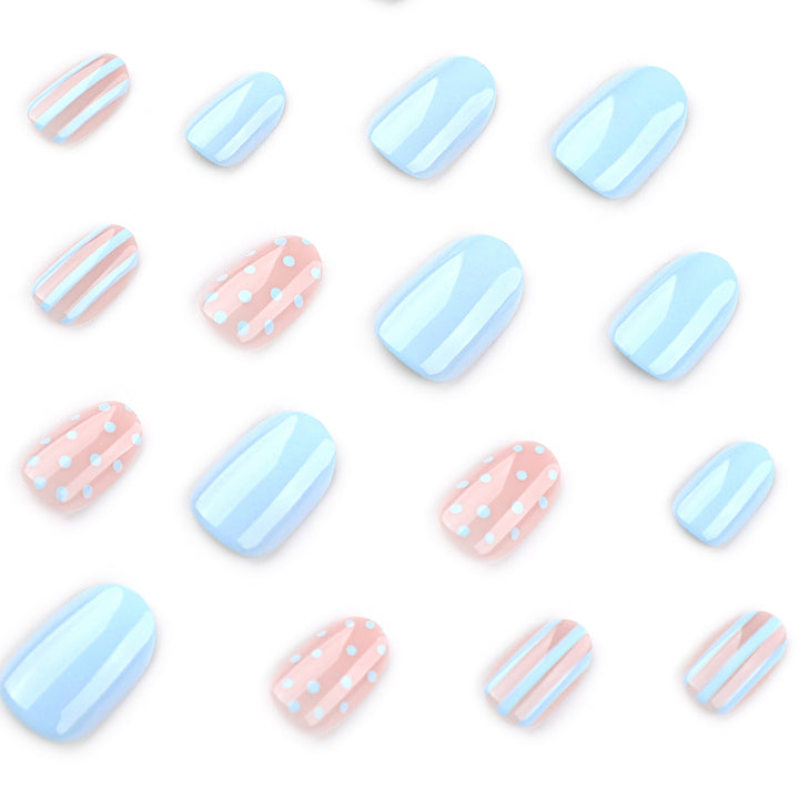 Creative Nail Art with Dots and Stripes Stornfield