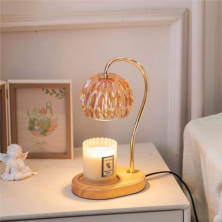 Vintage-Inspired Glass Table Lamp