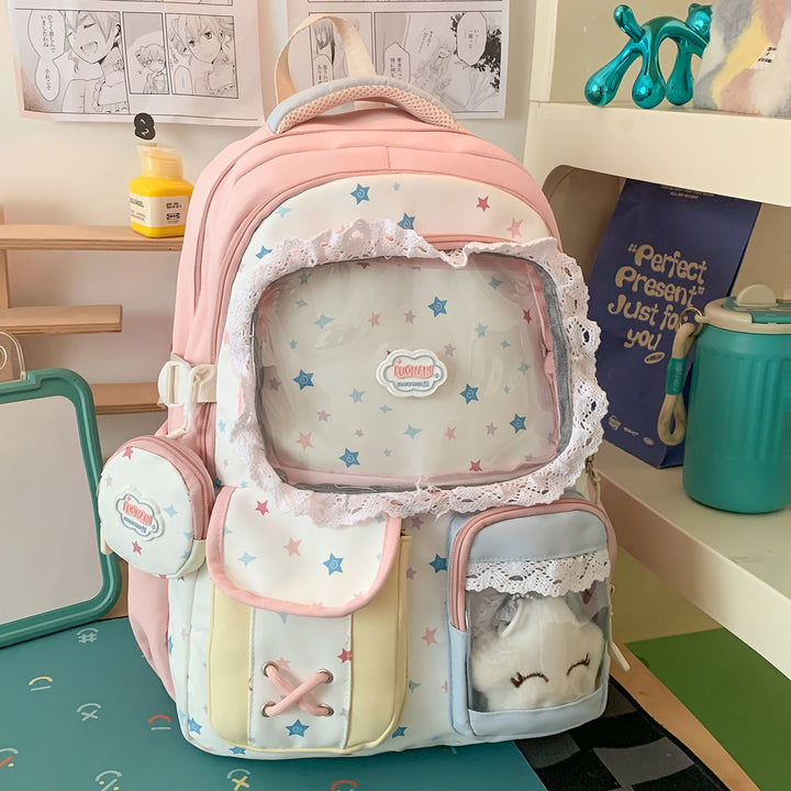 Whimsical Star-Embellished Cute Backpack Stornfield