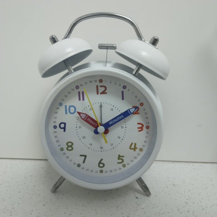 Learning clock with double bell mechanism Stornfield