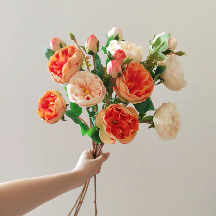 Realistic Floral Peony Stem