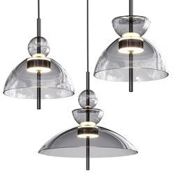 Modern Glass Dome Pendant Light