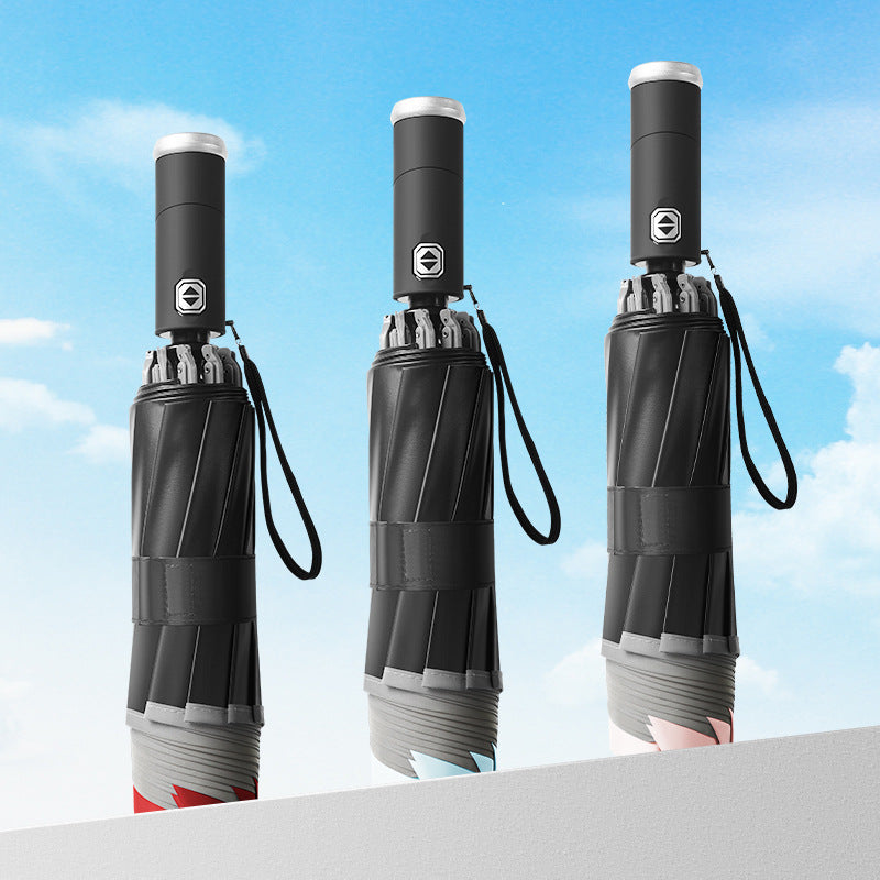 Women compact and innovative double-trigger umbrella Stornfield