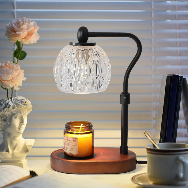 Vintage-Inspired Glass Table Lamp
