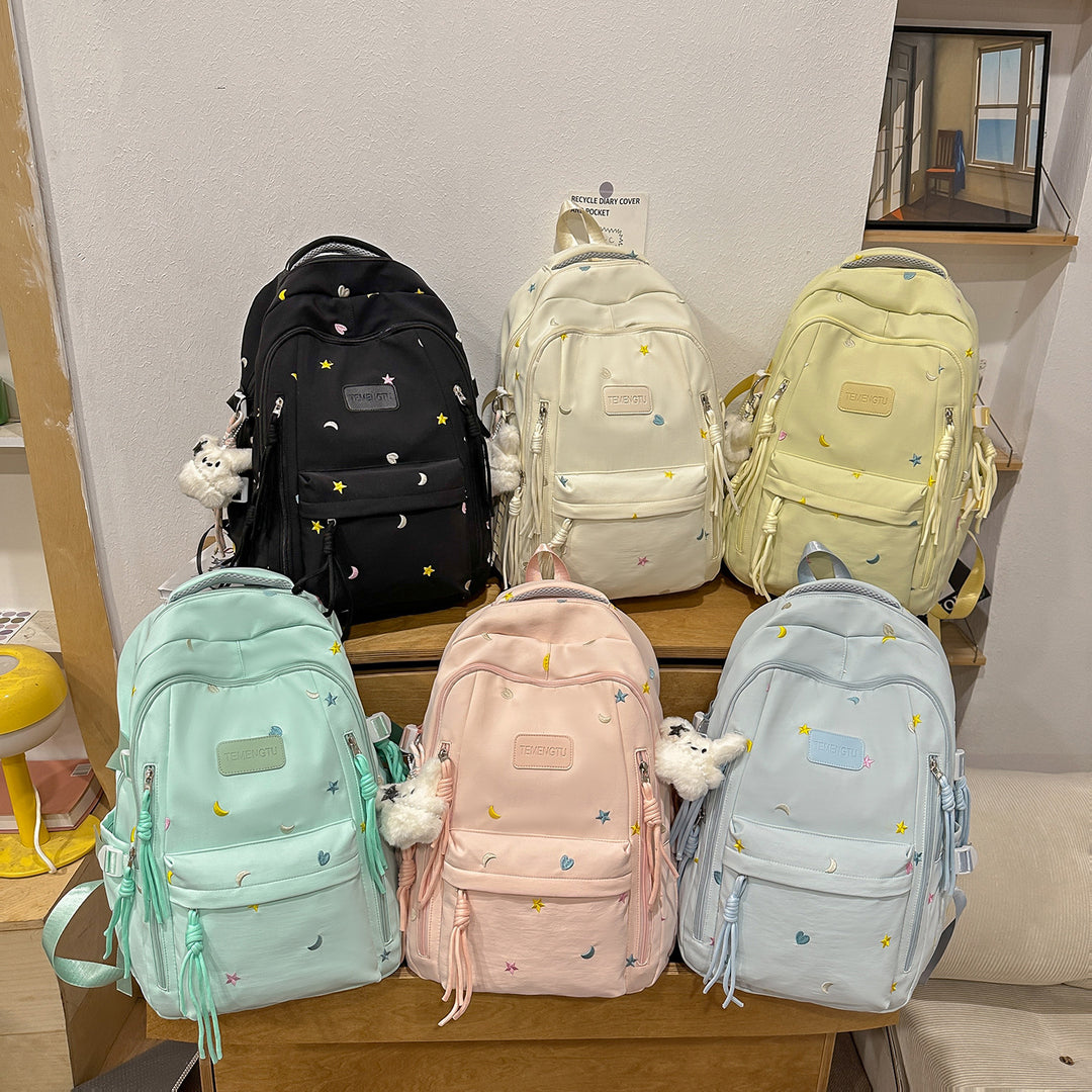Stylish Embroidered Daily Backpack Stornfield