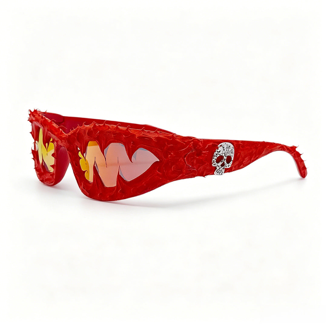 Ladies creative fashion sunglasses with unique spikes and skull design Stornfield
