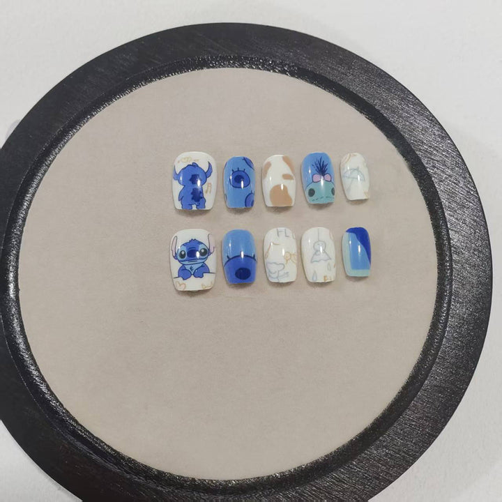 Fun Cartoon Character Press-On Nail Art Kit Stornfield