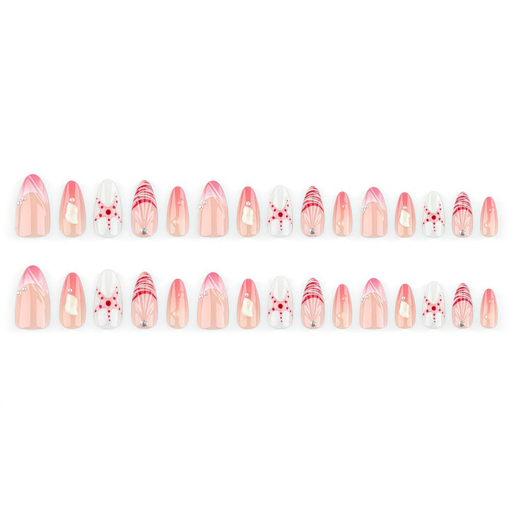 Artificial nails in maritime style with starfish motifs Stornfield
