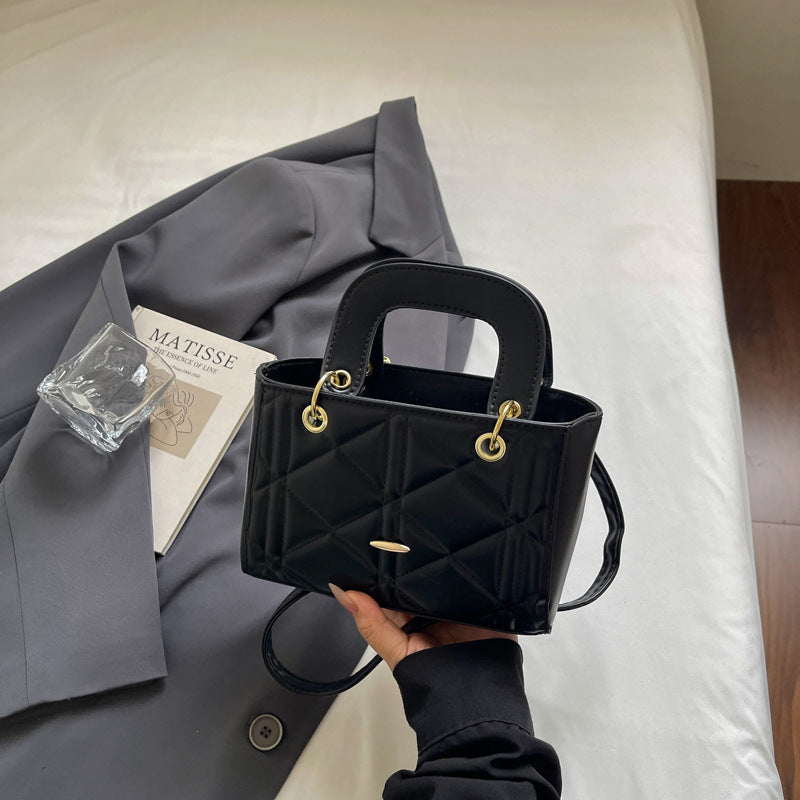 Quilted Mini Handheld Shoulder Bag