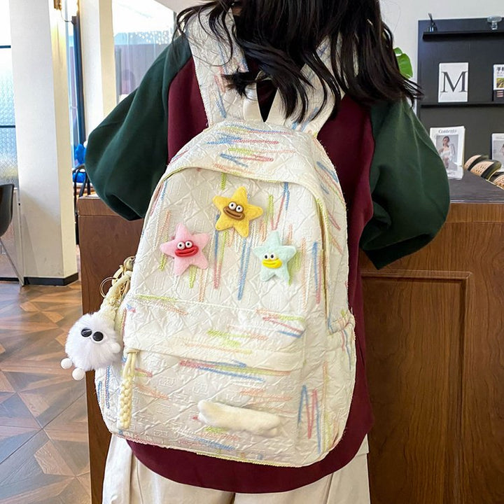 Backpack Made of High-Quality, Colorful Material with Playful Applications Stornfield