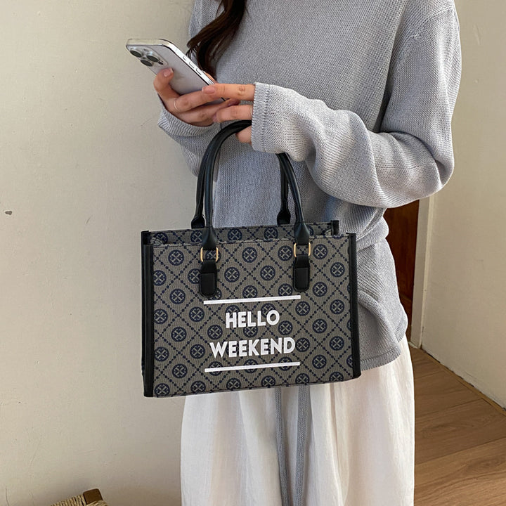 WoStylish Canvas Weekend Tote Bag Stornfield
