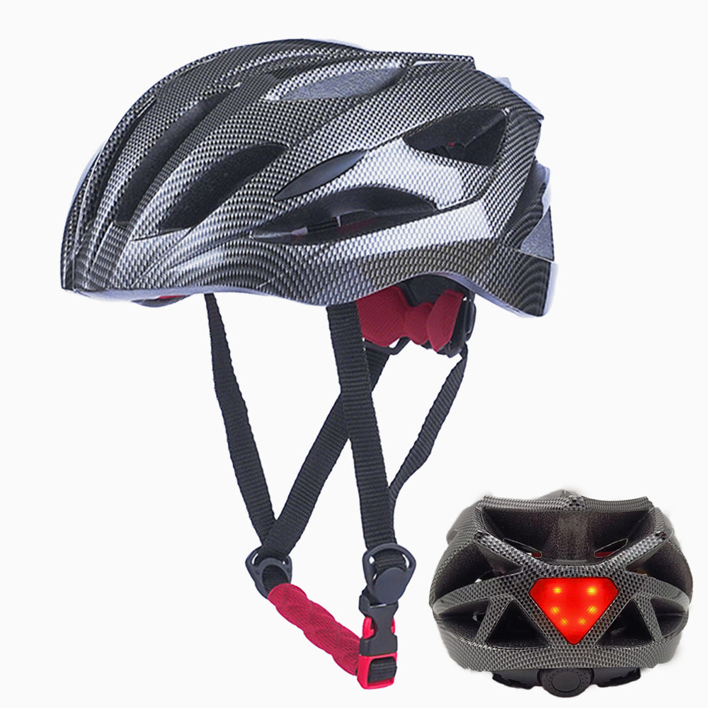 Bicycle helmet with LED rear light and optimal ventilation Stornfield