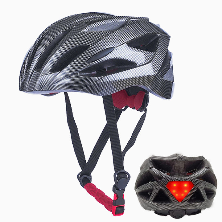 Bicycle helmet with LED rear light and optimal ventilation Stornfield
