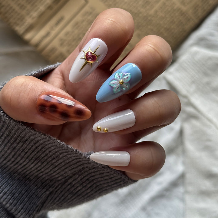 Elegant Decorative Press-On Nail Art Set Stornfield