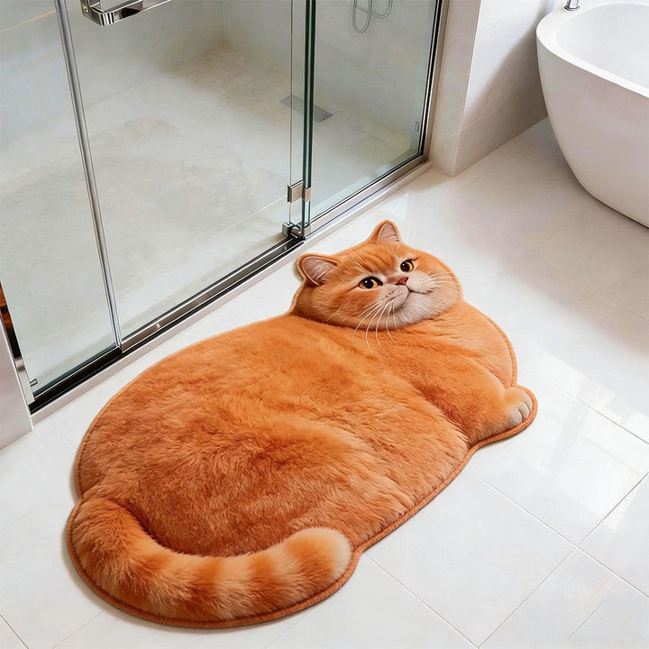 Cat-Shaped Bath Mat Stornfield