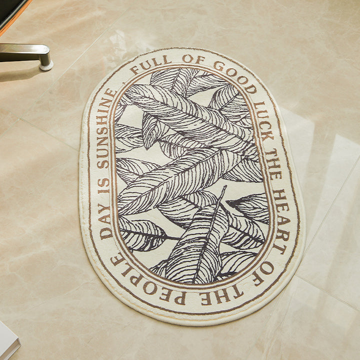 Decorative Botanical Bathroom Mat