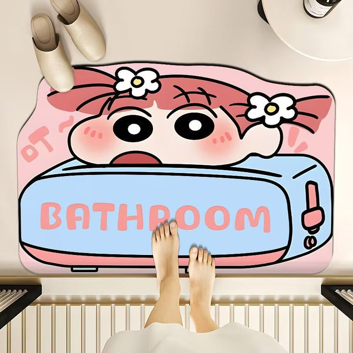 Playful Cartoon-Themed Floor Mat Stornfield