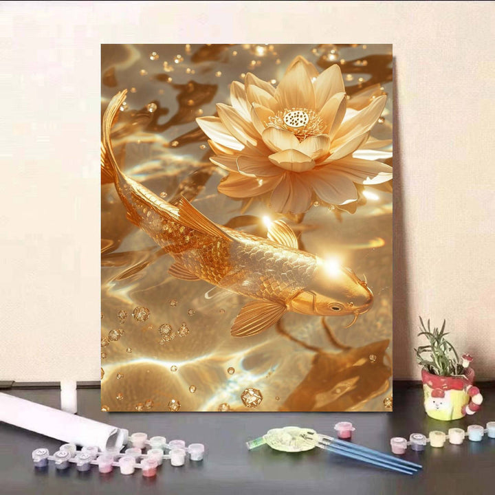 DIY Koi Fish and Water Lily Painting Kit Stornfield
