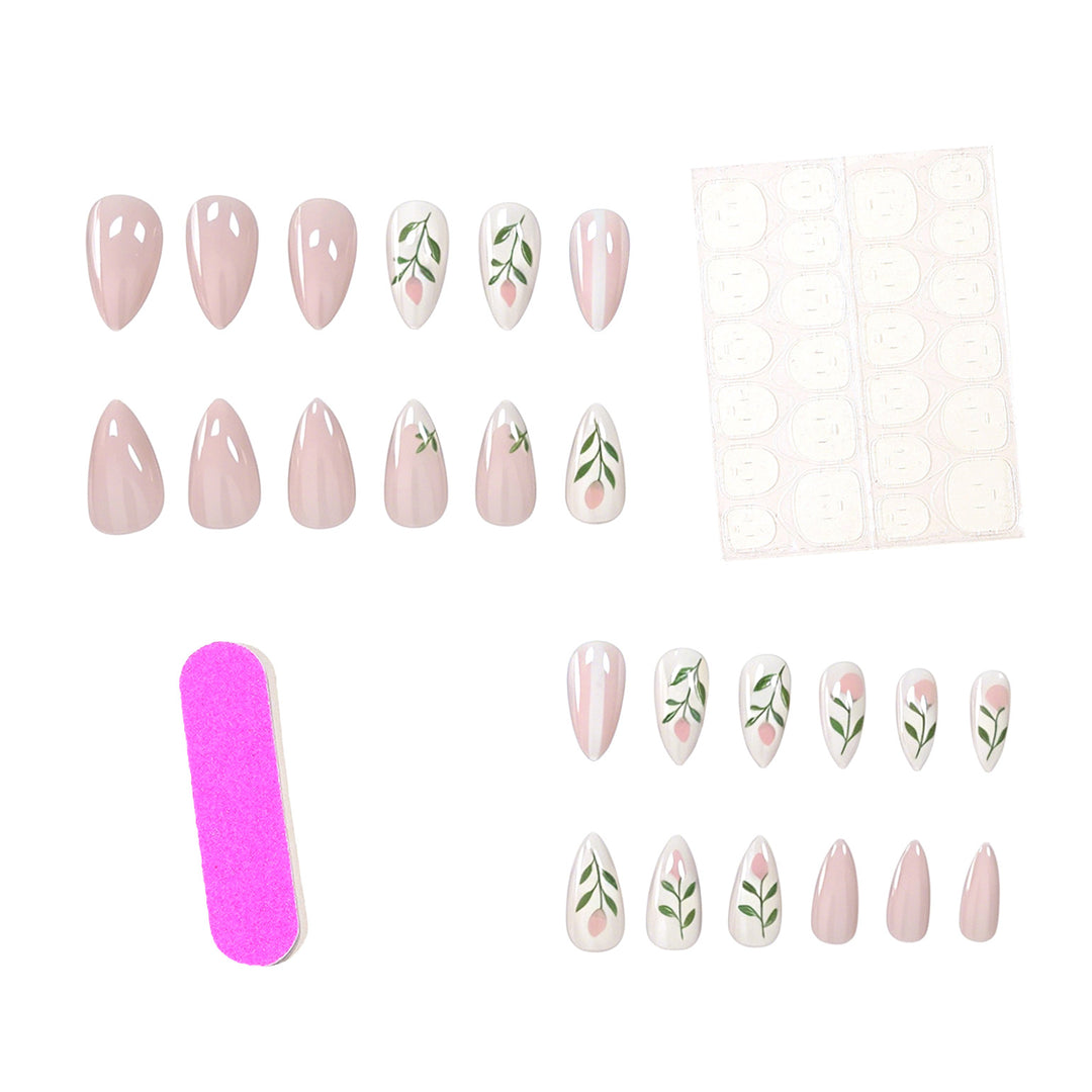 Floral-Inspired Acrylic Nail Art Set Stornfield