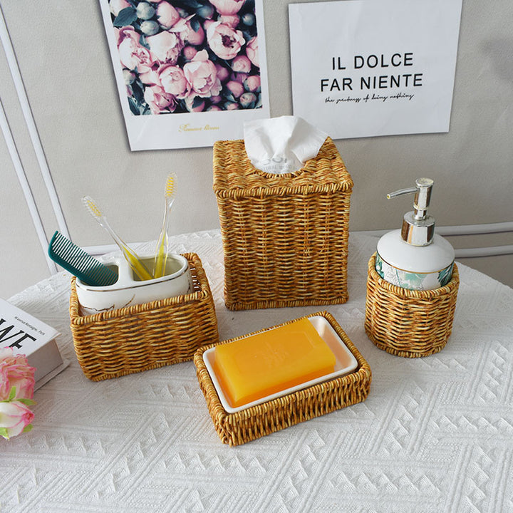 Woven Rectangular Storage Basket Stornfield
