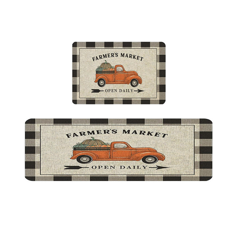 Decorative Harvest-Themed Welcome Mat